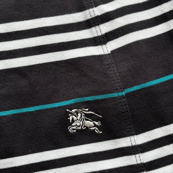 Burberry London Women's Striped Collared Long Sleeve Top - US S - Picture 9 of 14